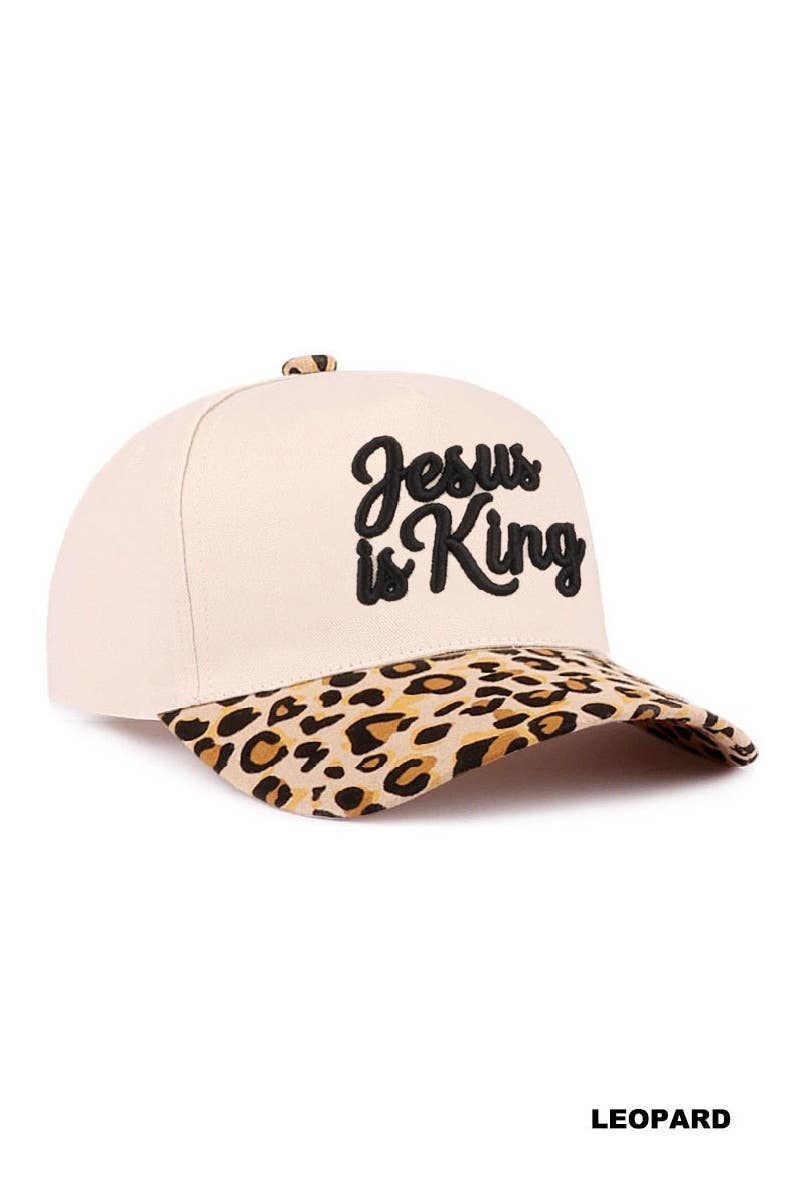 `Jesus Two Tone Cotton Cap: LEOPARD-192519 / OS