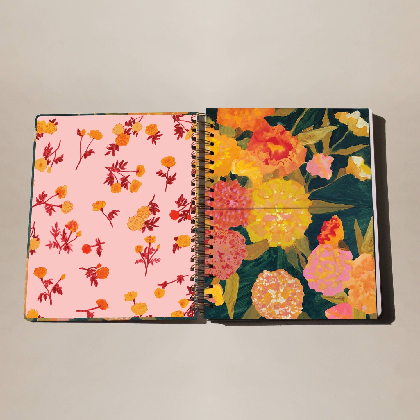 Marigolds Seedlings Big 8.5" x 11" Notebook