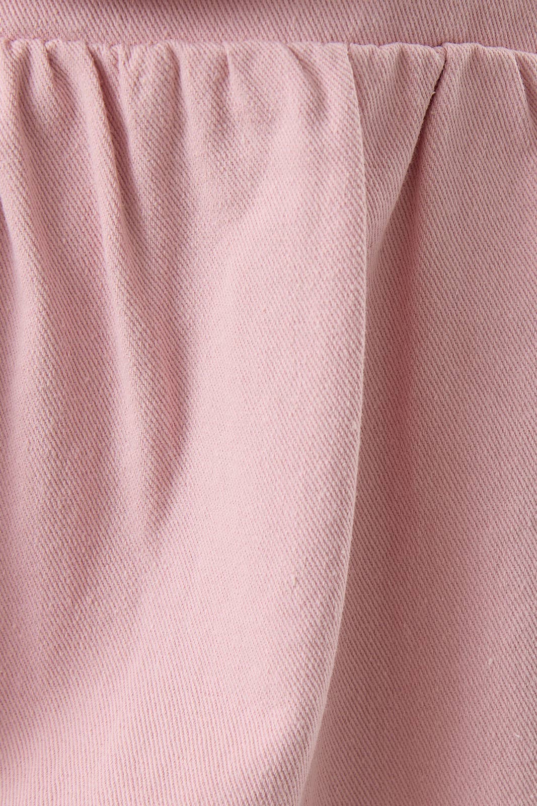 Abigail ROUND NECK SLEEVELESS FRONT BOWS TWILL TOP: Pink / L