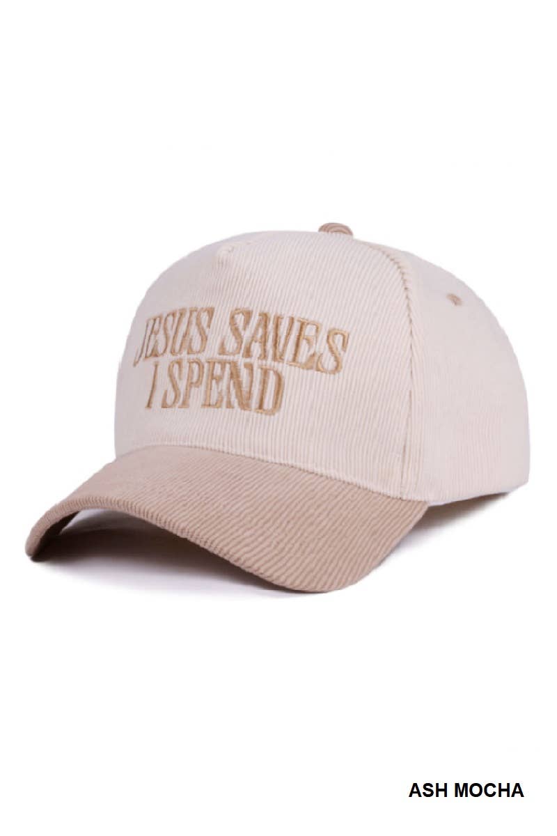 `Two Tone Corduroy Cap : LEOPARD-190227 / OS