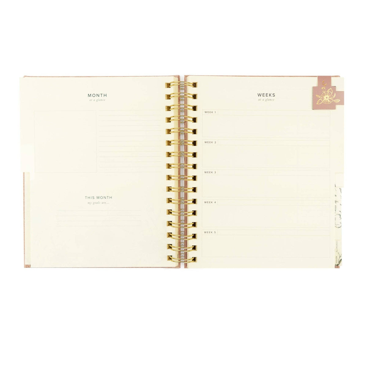 12-Month Undated Planner: Sonora Design, Spiral