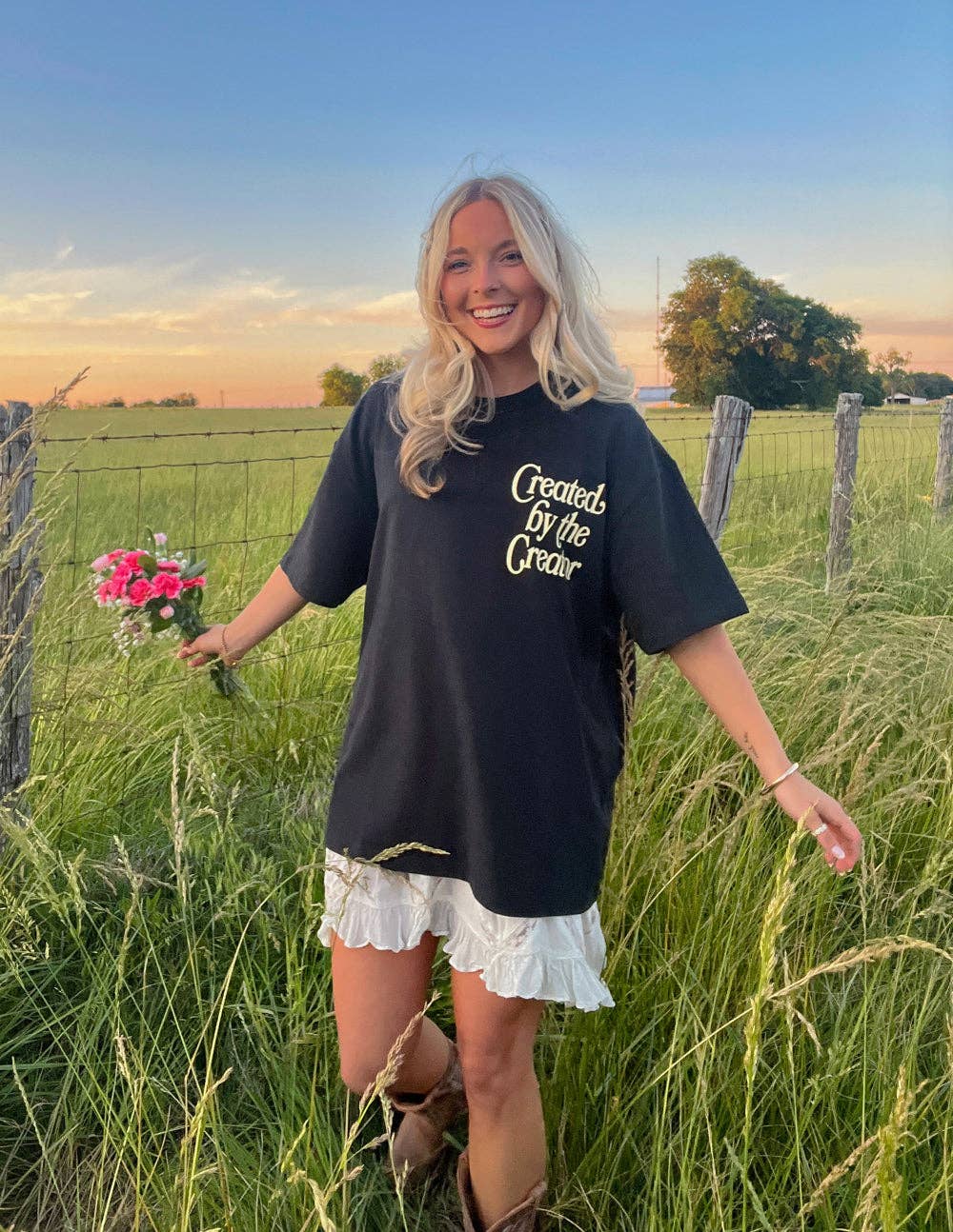Created by the Creator Unisex Tee: S