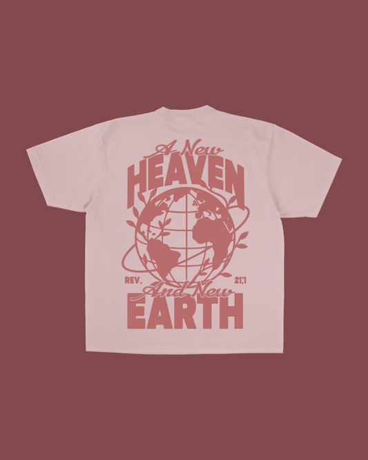 NEW || "A New Heaven & New Earth" Tee || Light Pink: M