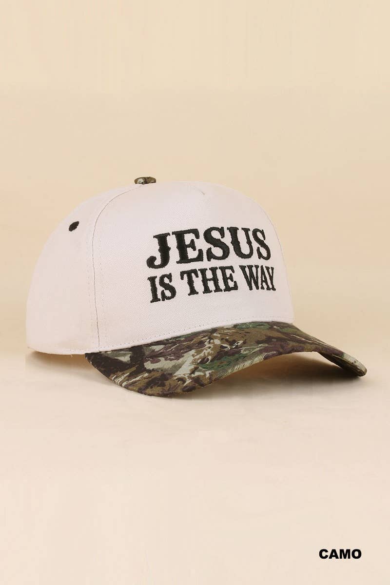 `Jesus Two Tone Cotton Cap: LEOPARD-192519 / OS