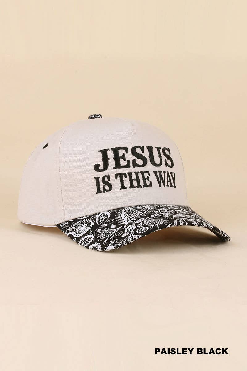 `Jesus Two Tone Cotton Cap: LEOPARD-192519 / OS
