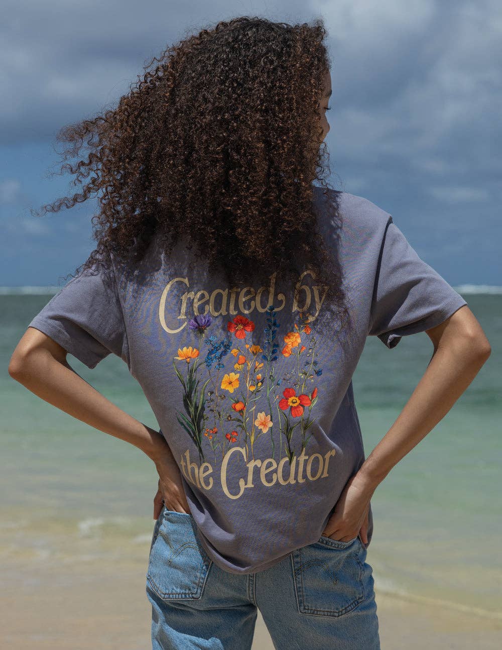 Created by the Creator Plum Unisex Tee: M