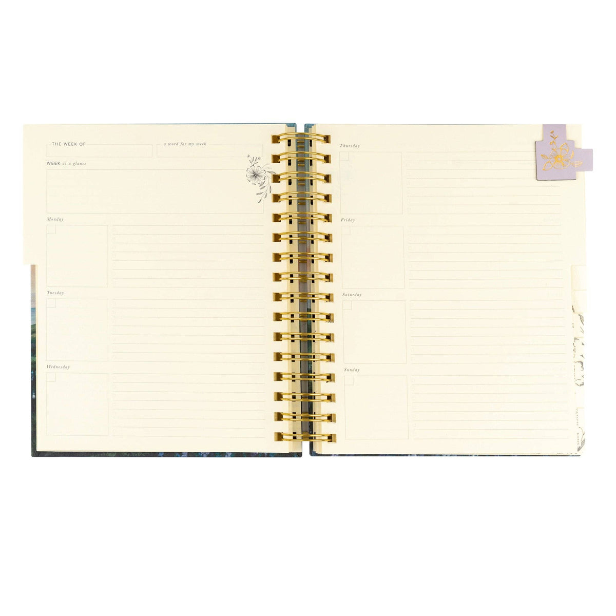 12-Month Undated Planner: Iceland Theme, Spiral