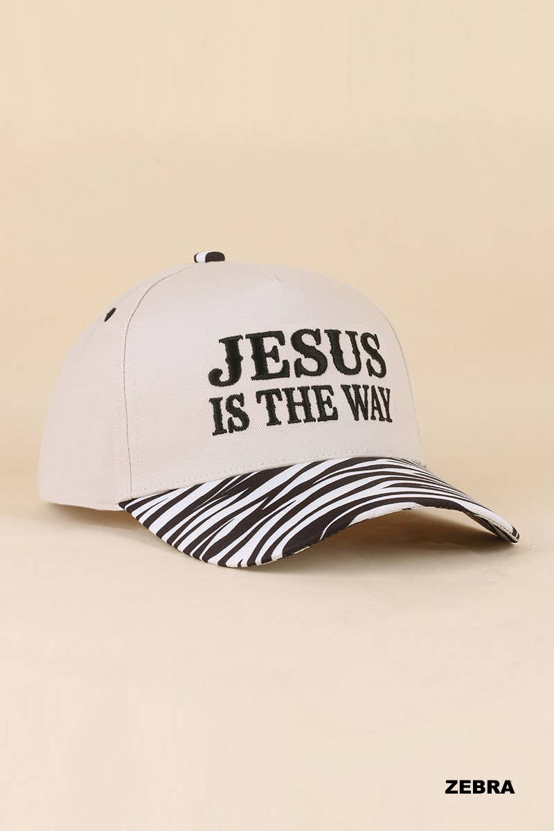 `Jesus Two Tone Cotton Cap: LEOPARD-192519 / OS
