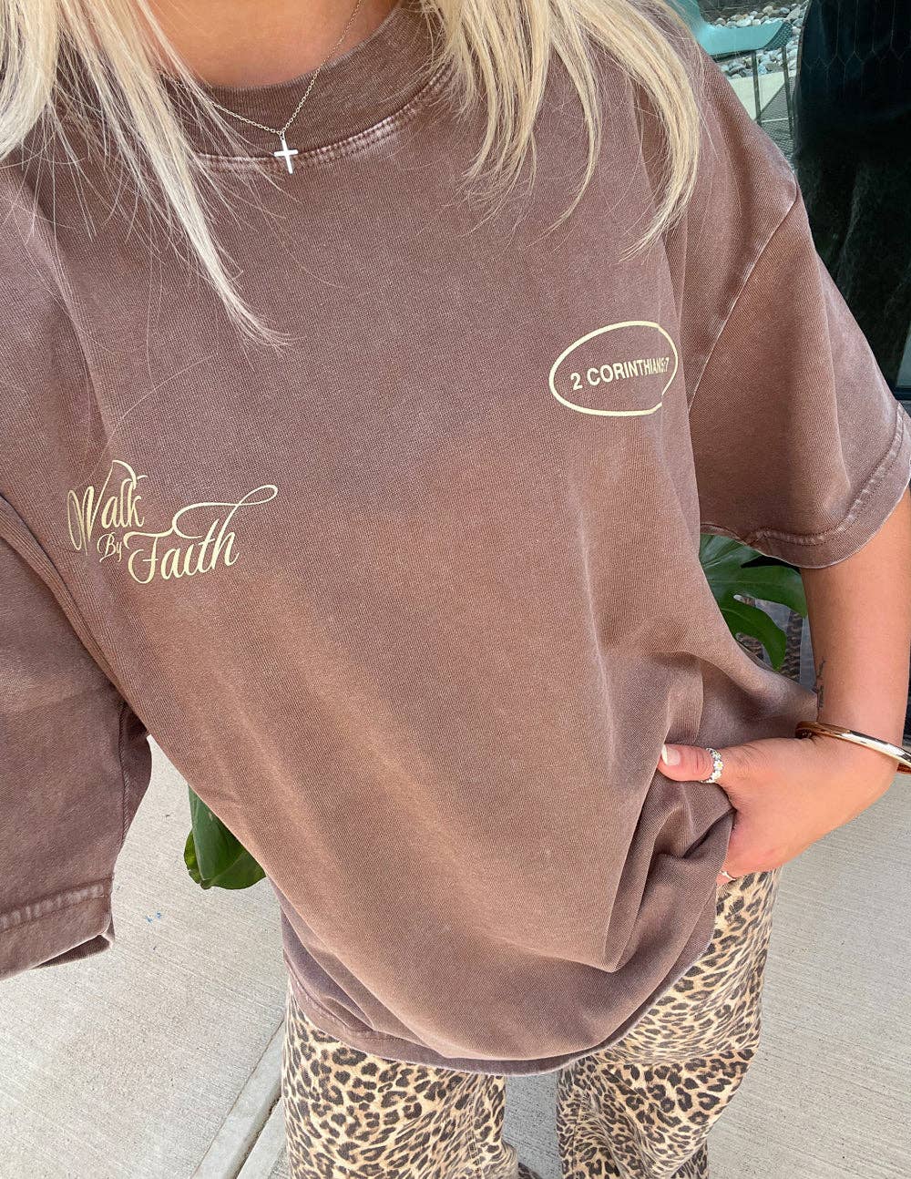 Walk by Faith Unisex Tee: M