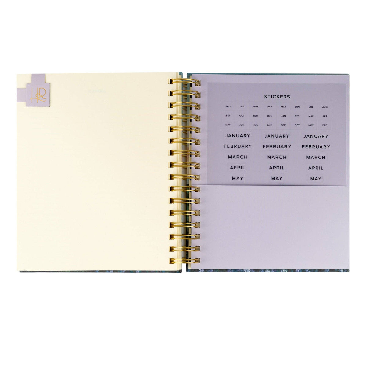 12-Month Undated Planner: Iceland Theme, Spiral