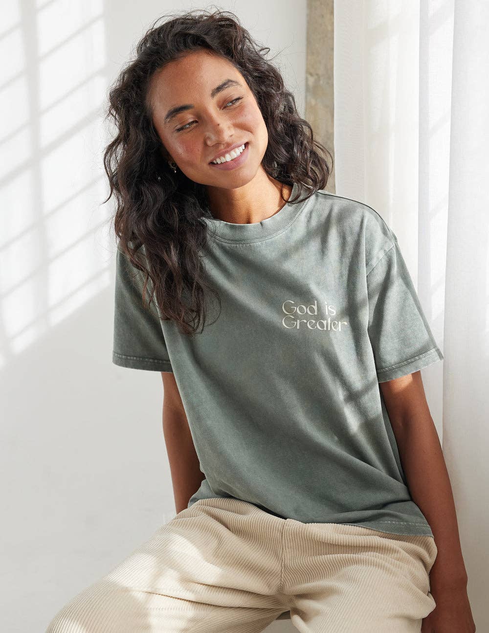 God Is Greater Unisex Tee: L