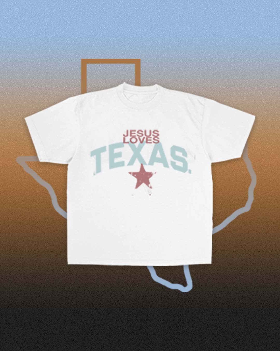 "Jesus Loves Texas" Tee: L