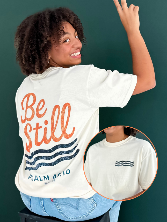 Be Still - Fall Edition Tee: Ivory / M