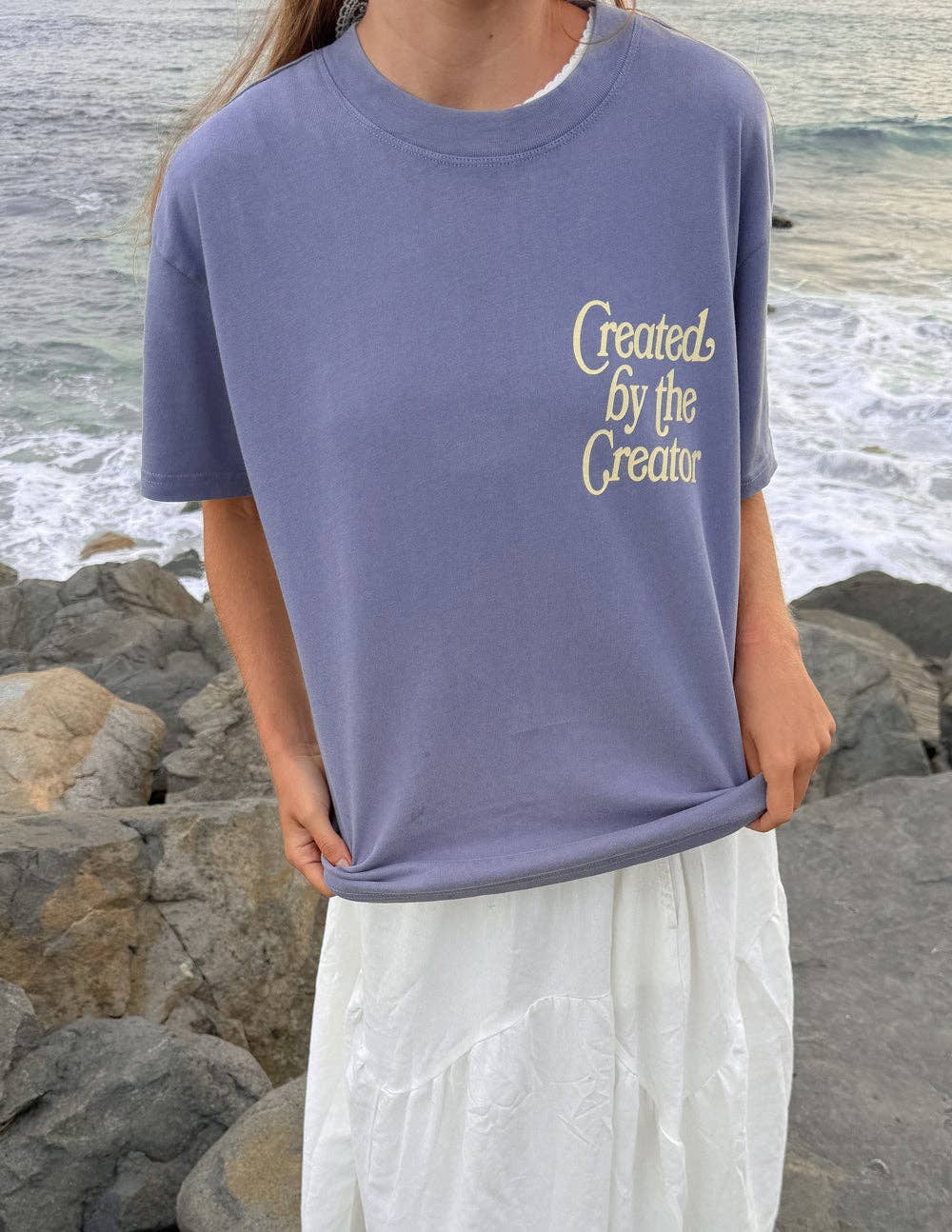 Created by the Creator Plum Unisex Tee: 2XL