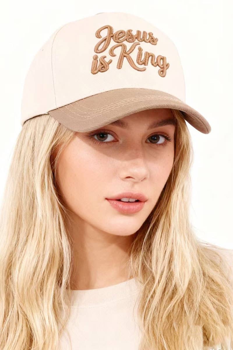 `Jesus Two Tone Cotton Cap: LEOPARD-192519 / OS