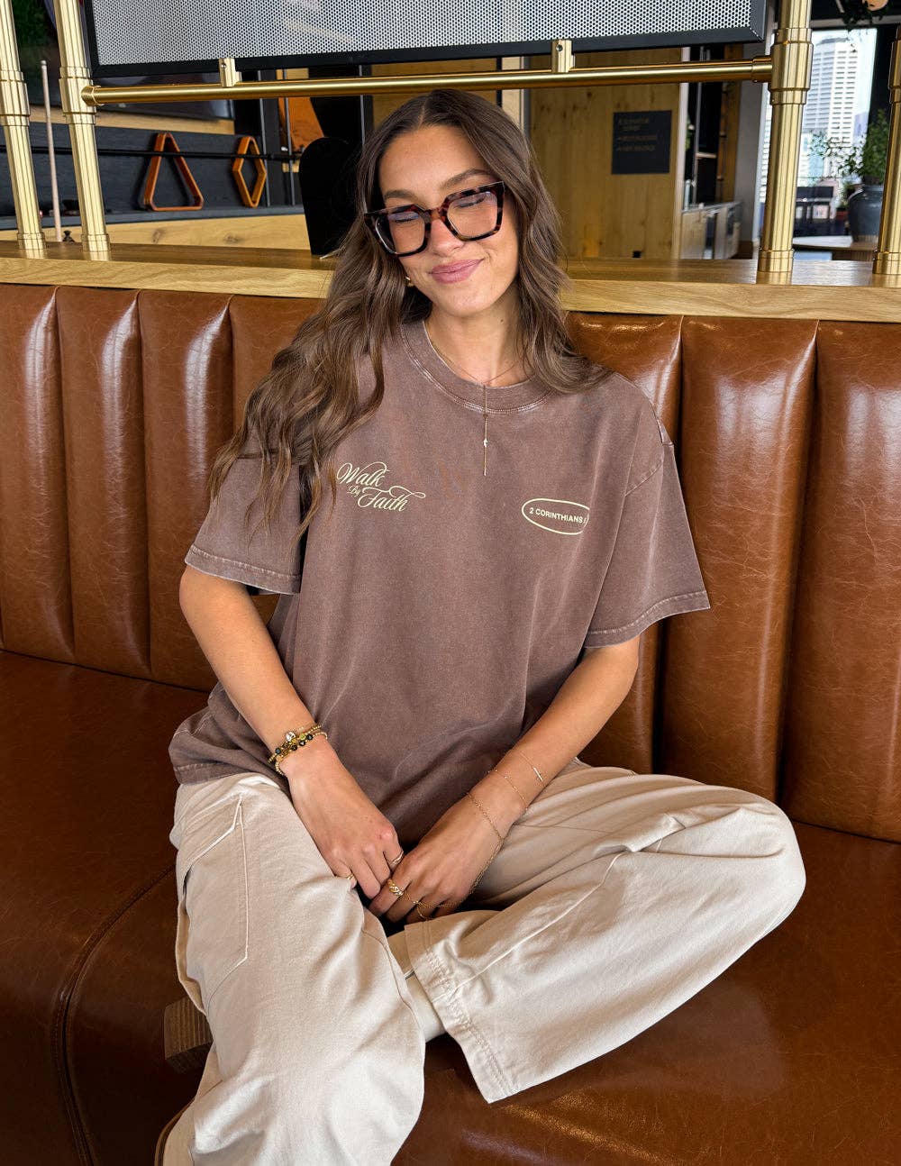 Walk by Faith Unisex Tee: M