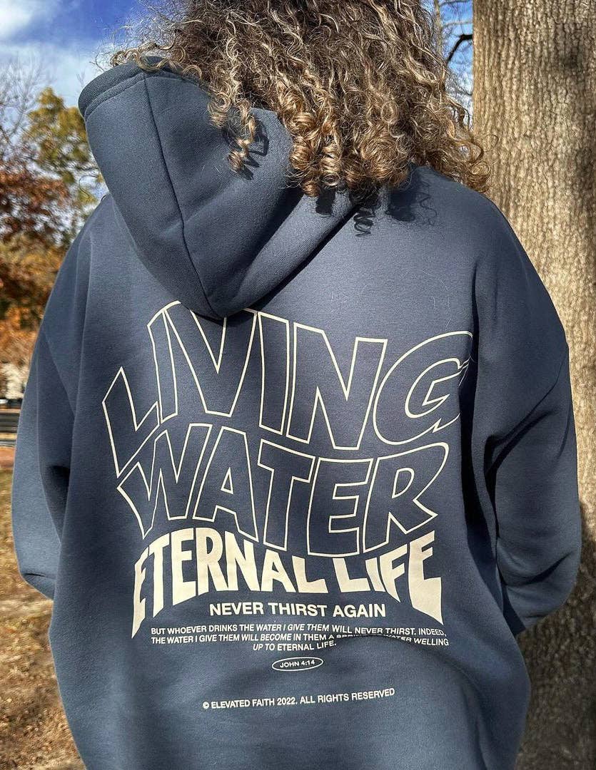 Living Water Unisex Hoodie: L