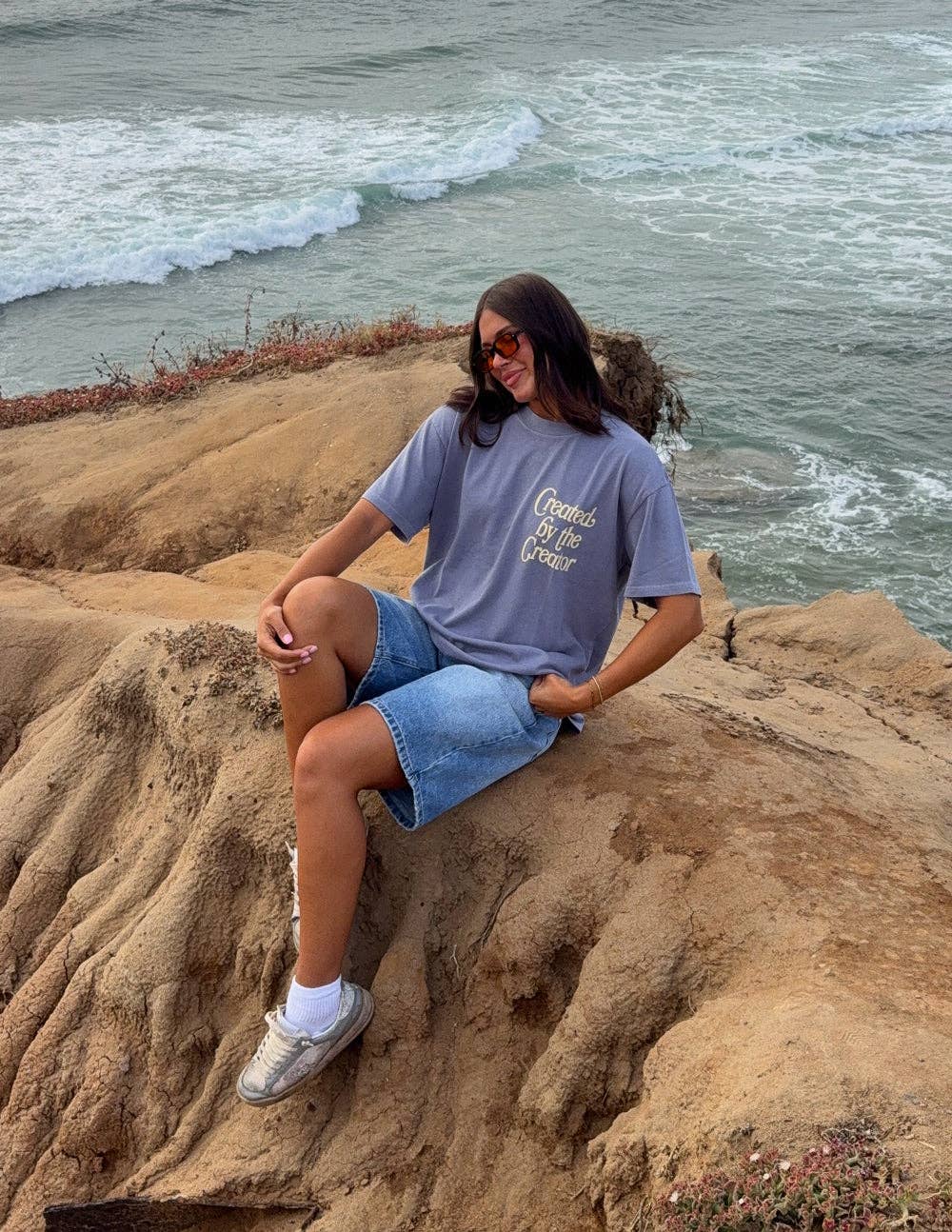 Created by the Creator Plum Unisex Tee: L