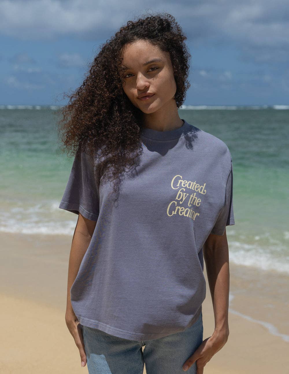Created by the Creator Plum Unisex Tee: 2XL