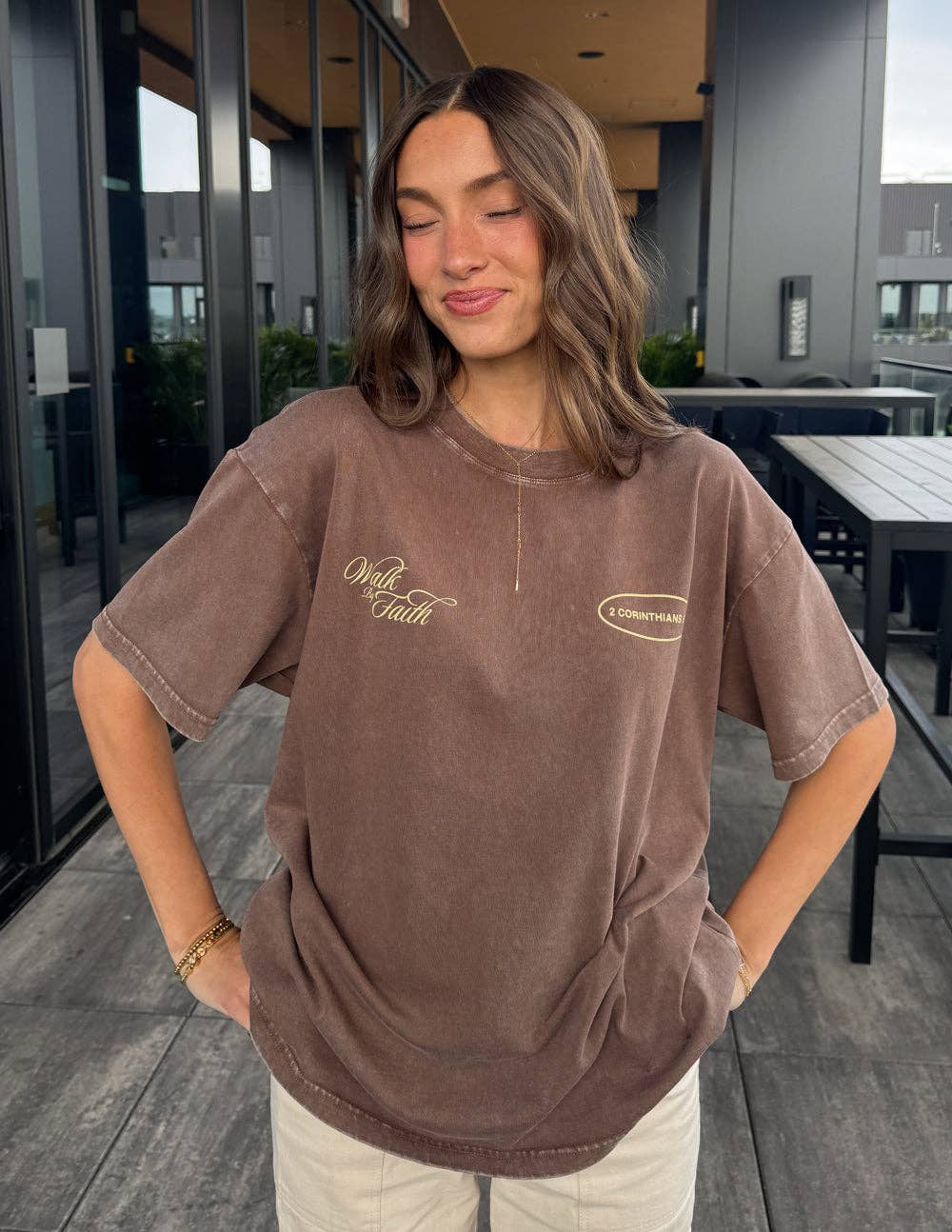 Walk by Faith Unisex Tee: M