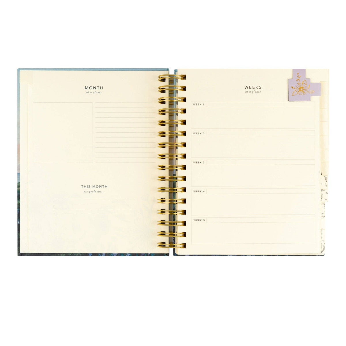 12-Month Undated Planner: Iceland Theme, Spiral
