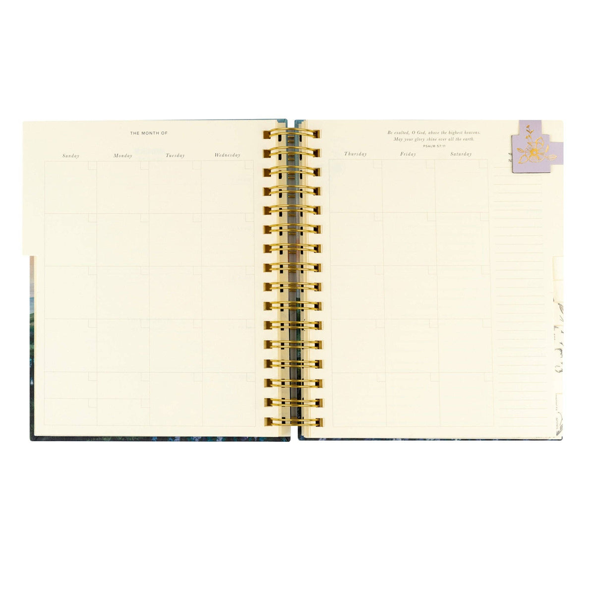 12-Month Undated Planner: Iceland Theme, Spiral