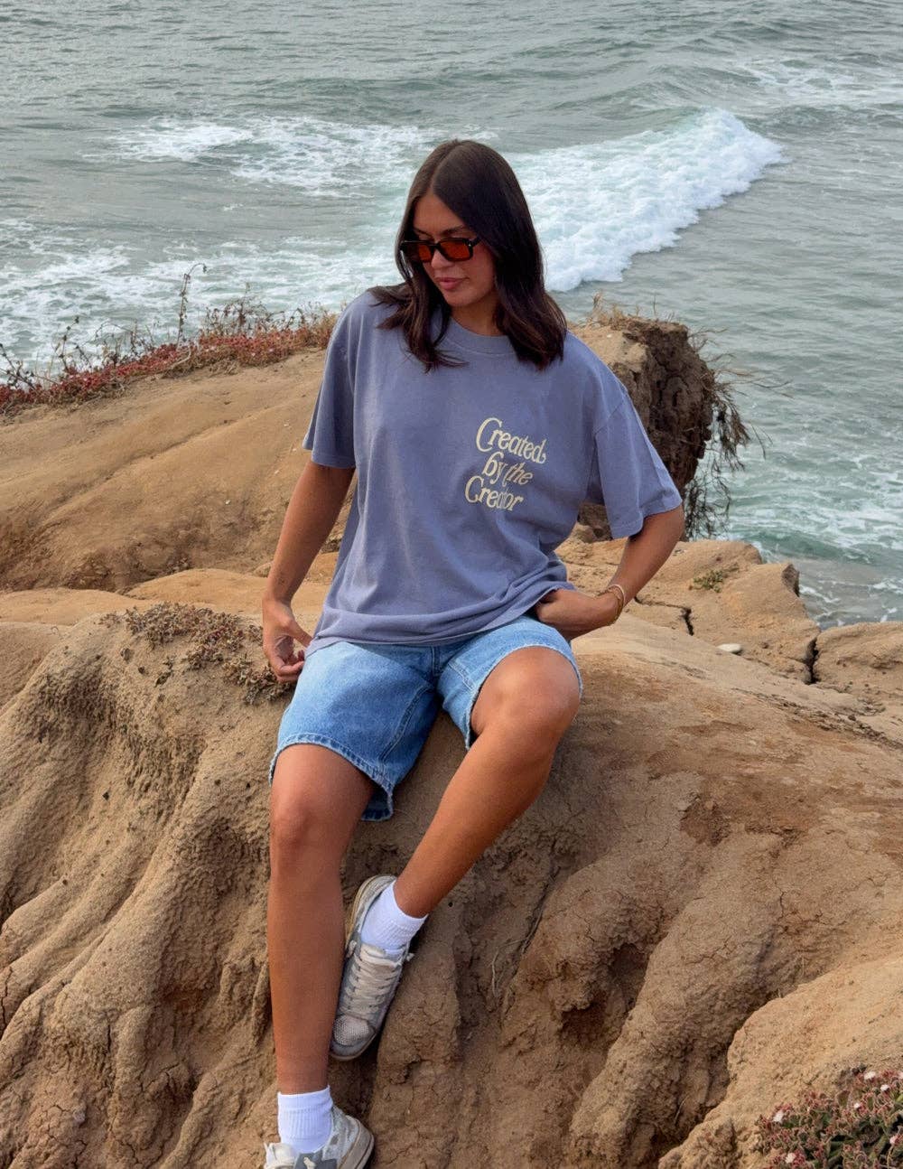 Created by the Creator Plum Unisex Tee: M