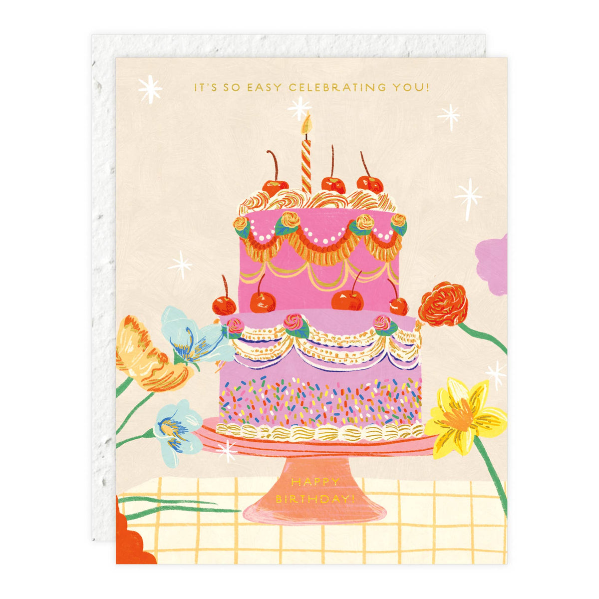 Cherry Cake - Birthday Card