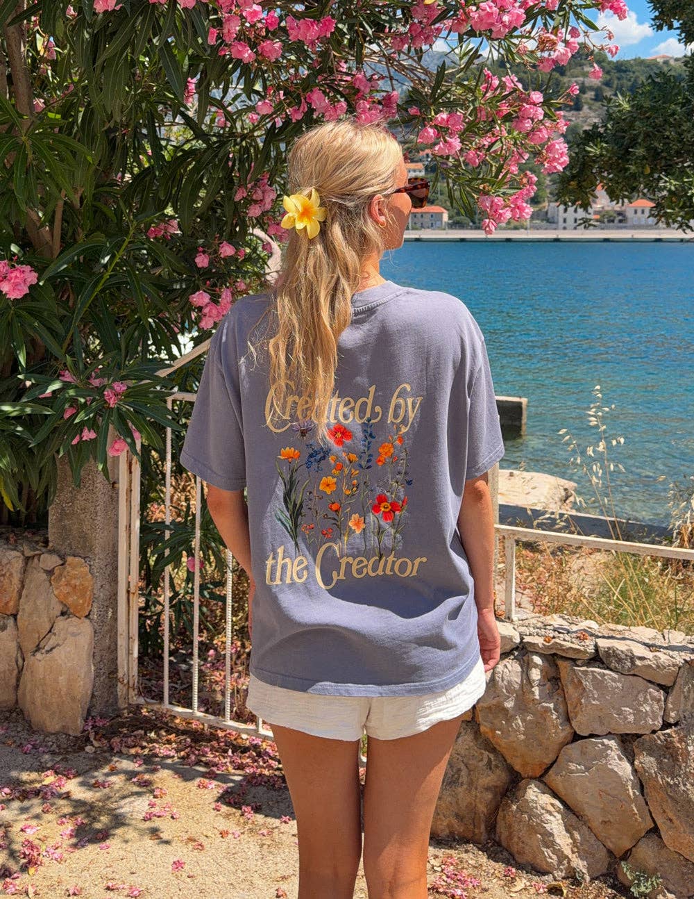 Created by the Creator Plum Unisex Tee: L