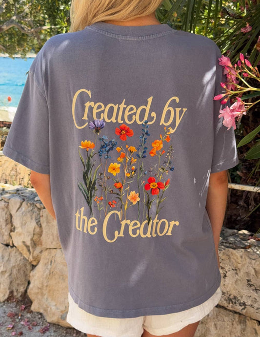 Created by the Creator Plum Unisex Tee: M