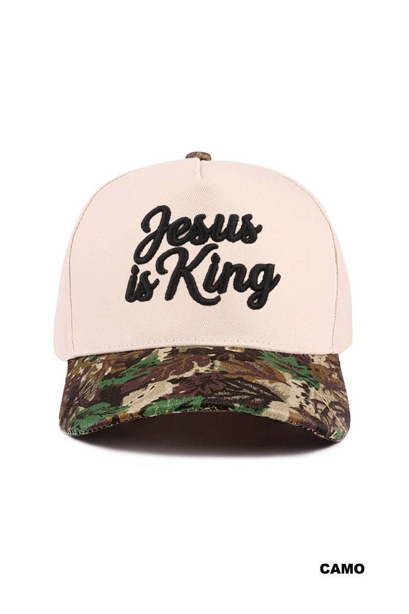 `Jesus Two Tone Cotton Cap: LEOPARD-192519 / OS