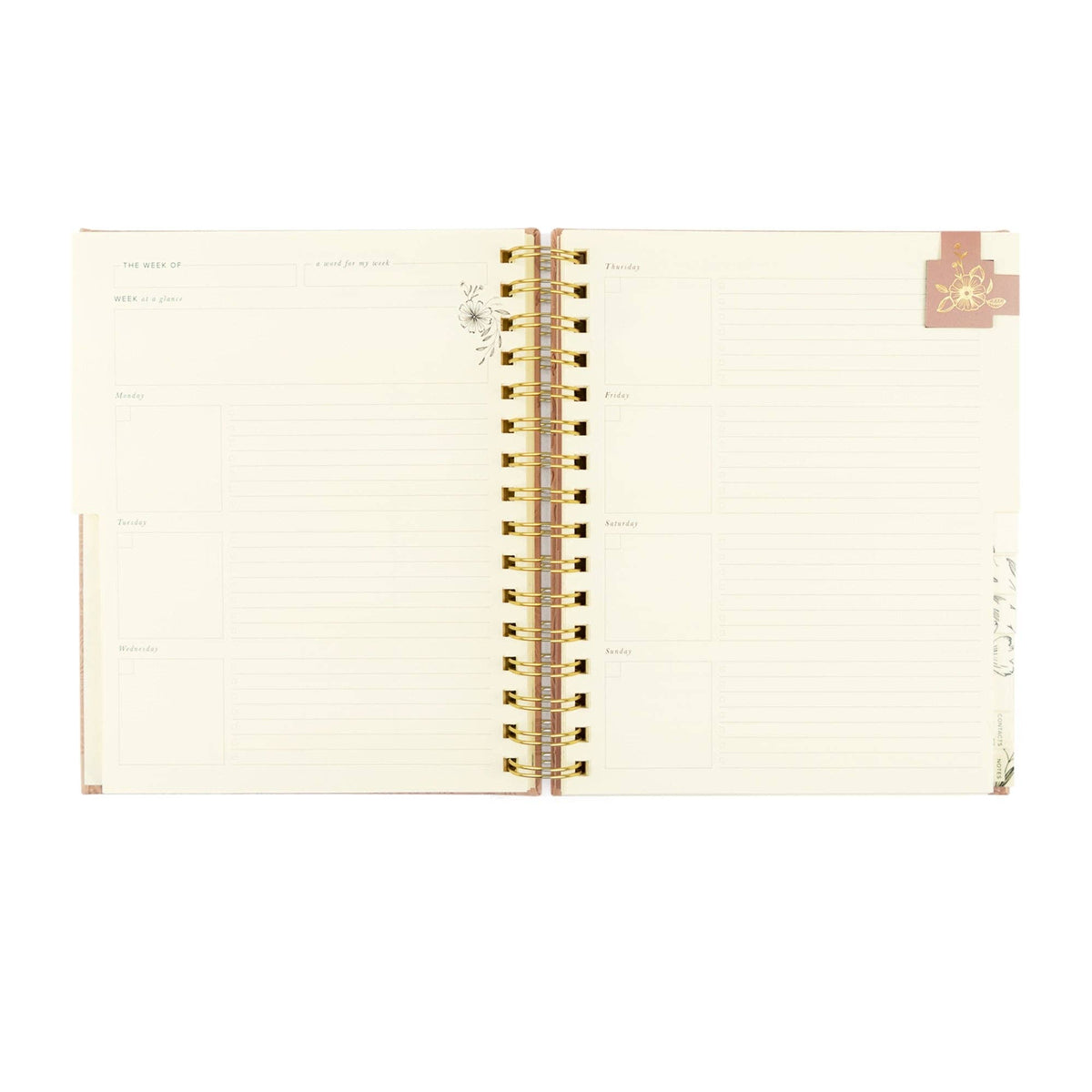 12-Month Undated Planner: Sonora Design, Spiral