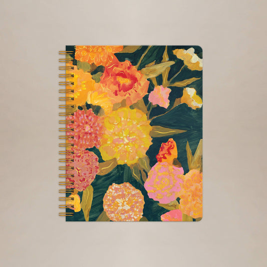 Marigolds Seedlings Big 8.5" x 11" Notebook