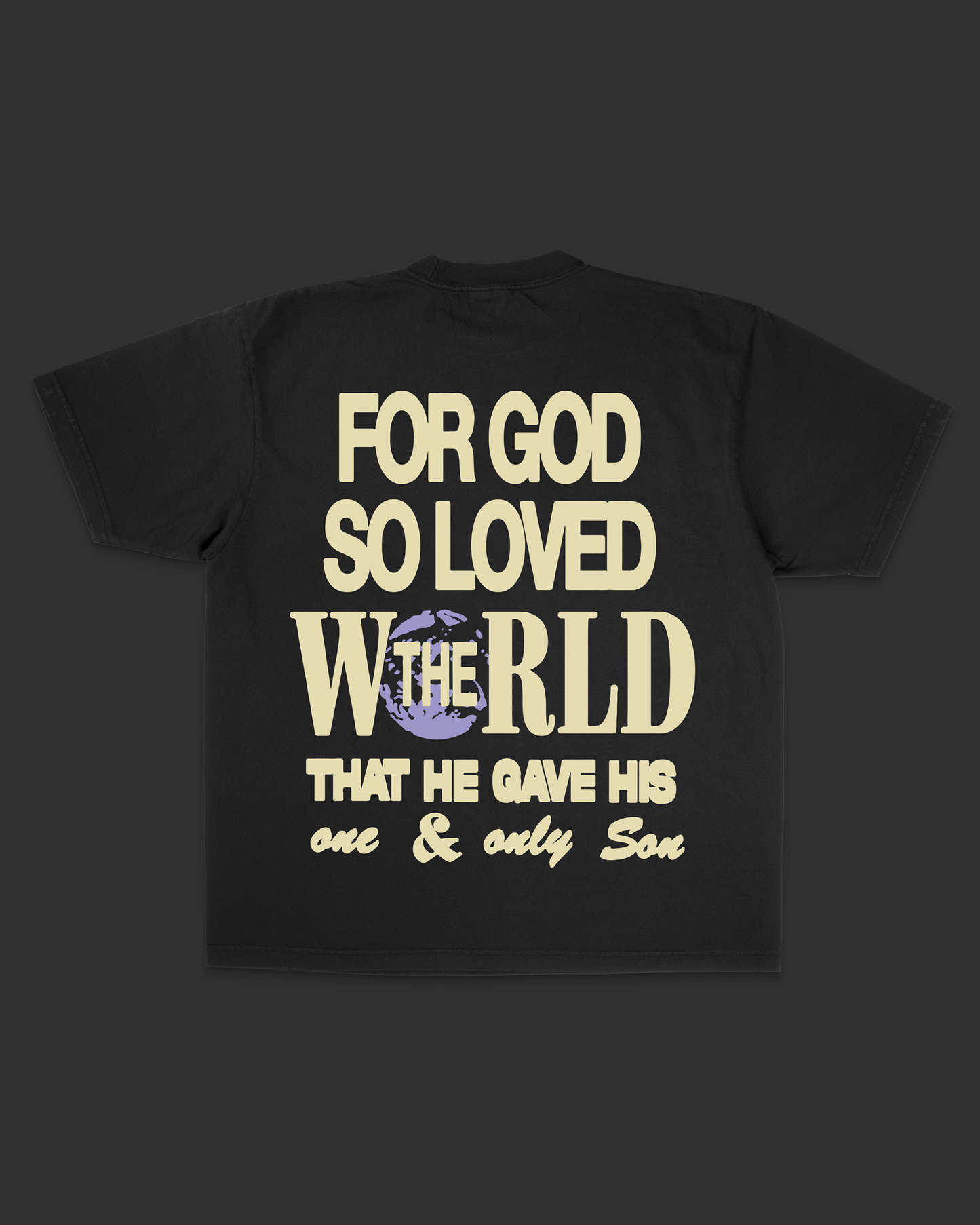 "For God So Loved The World" Tee: 2X