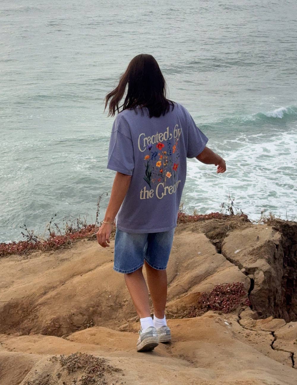 Created by the Creator Plum Unisex Tee: L
