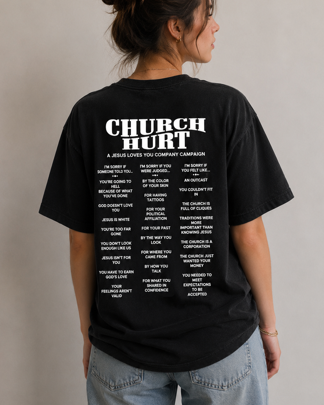 "Church Hurt Collection" || Statement Tee: Olive / L